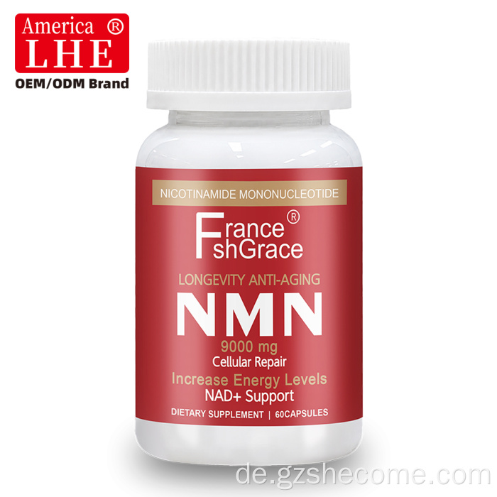 Shecome NMN Ergänzung zum Energiestoffwechsel, Anti-Aging-Kapseln